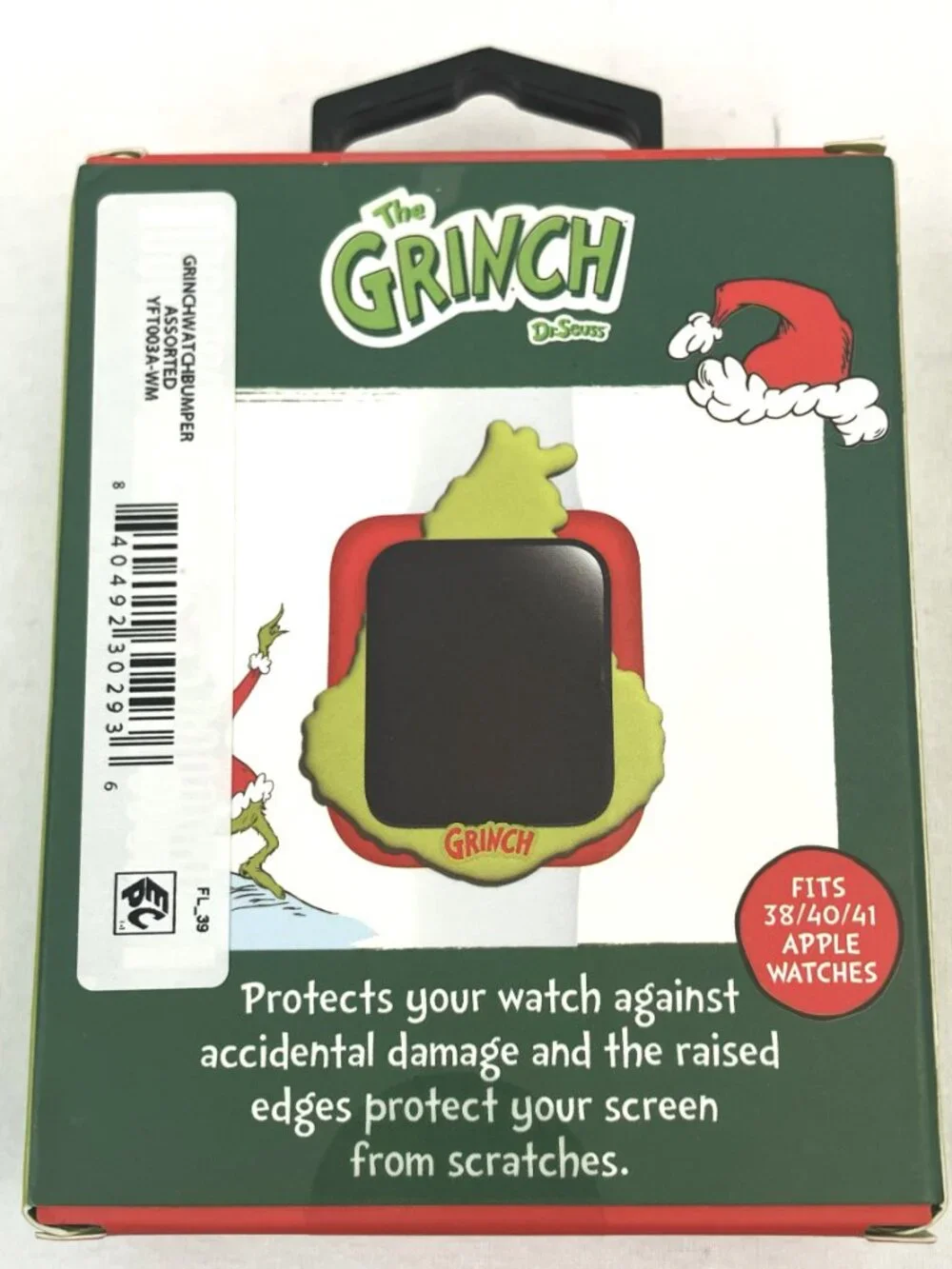 CultureFly The Grinch Face Apple Watch Bumper Case (Series 1-10)